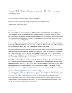 Pumped Hydro Energy Storage to support a 50