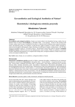 problemy ekorozwoju &ndash; problems of sustainable development