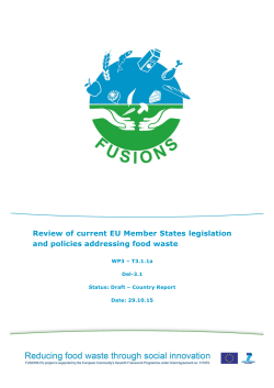 Review of current EU Member States legislation and