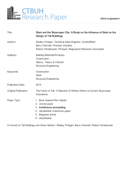 Steel and the Skyscraper City: A Study on the Influence of