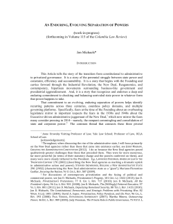 Jon Michaels - American Constitution Society