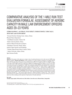 COMPARATIVE ANALYSIS OF THE 1