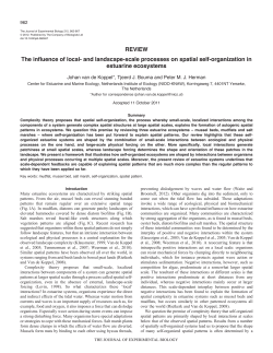 and landscape-scale processes on spatial self