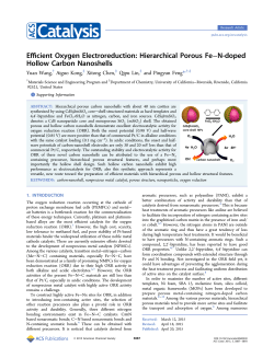 Efficient Oxygen Electroreduction: Hierarchical