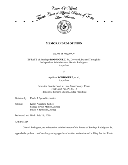 memorandum opinion