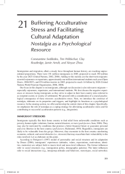 Buffering Acculturative Stress and Facilitating Cultural Adaptation