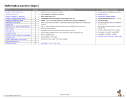 Mathematics overview: Stage 5
