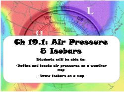 Ch 19 Air pressure map notes