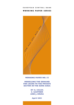 Modelling the demand for loans to the private sector in the eur