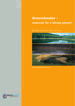 Groundwater - International Year of Planet Earth