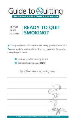 ready to quit smoking? - New Mexico Medical Society