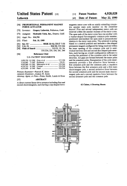 Proportional permanent magnet force actuator