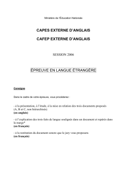 capes externe d`anglais cafep externe d`anglais