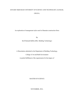 INFLUENCE OF MANAGEMENT STYLE ON LABOUR