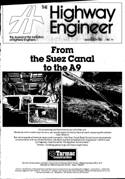 From the Suez Canal to the A9