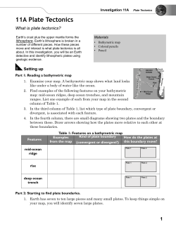Unit 4: The Changing Earth