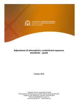 Adjustment of atmospheric contaminant exposure standards
