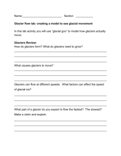 Glacier flow lab