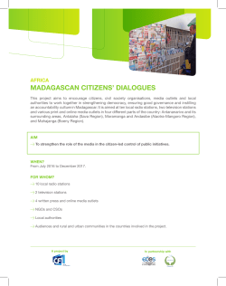 madagascan citizens` dialogues
