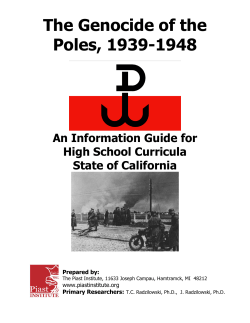 The Genocide of the Poles, 1939-1948