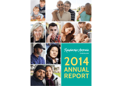2014 RAQ Annual Report - Relationships Australia Queensland