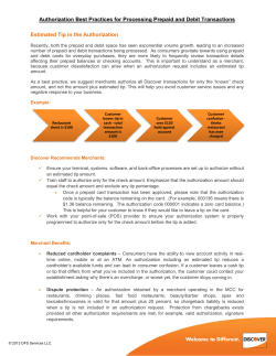 Auth Estimate orization B ed Tip in th Best Practi he Authoriz ices for