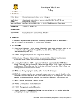 Medical Learners with Blood Borne Pathogens
