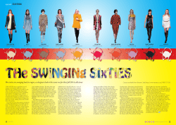 Fashion inspiration from the swinging sixties