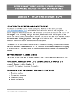 MS Lesson 7 New and Used Cars