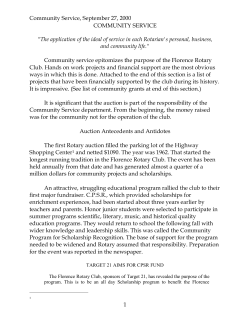 Community Service - Florence Rotary Club