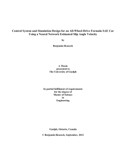 Control System and Simulation Design for an All-Wheel