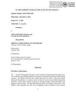 Allen v. LeMaster - New Mexico Compilation Commission