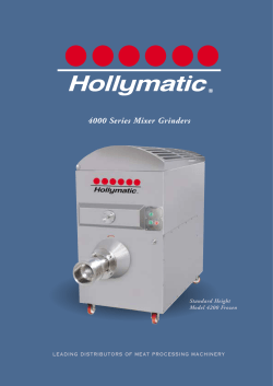 4000 Series Mixer Grinders