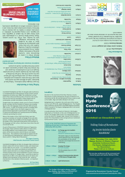 Douglas Hyde Conference 2016 Brochure
