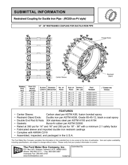 (RCDD-xx-P-I style) Size: 14" through 36