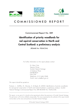 SNH Commissioned Report 89: Identification of priority woodlands