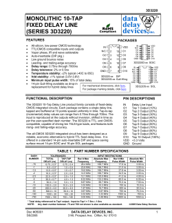 3D3220 - Data Delay Devices