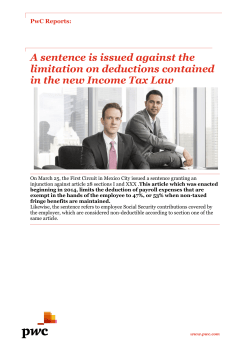 A sentence is issued against the limitation on deductions