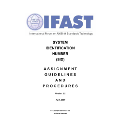 System Identification Number (SID) Guidelines