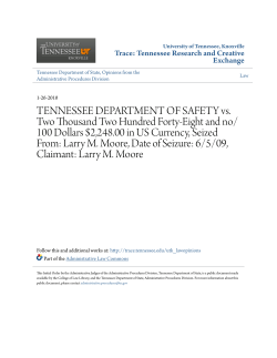 TENNESSEE DEPARTMENT OF SAFETY vs. Two Thousand Two