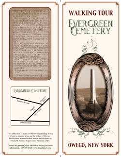 Evergreen Cemetery Walking Tour Brochure