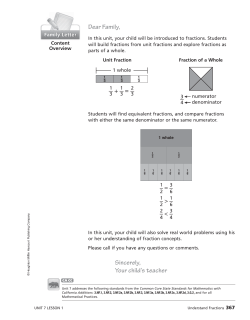 Compare Unit Fractions with Number Lines