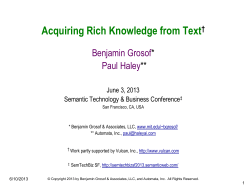 Acquiring Rich Knowledge from Text