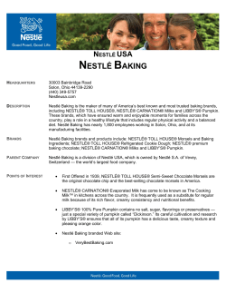 nestl&eacute; baking