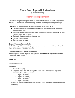 Plan a Road Trip on US Interstates