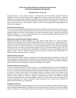 ACTIVE DRY HEATING FOR BED BUG