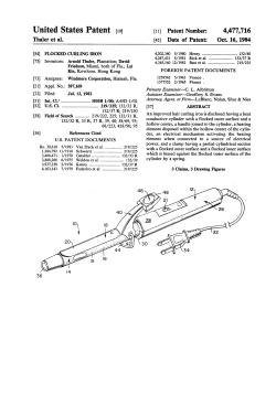 Flocked curling iron