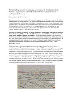 The Berbice Mega canyon in the Cretaceous continental margin of