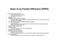 intro2xrd - X-ray Diffraction Laboratory