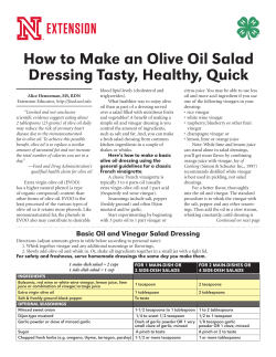How to Make an Olive Oil Salad Dressing Tasty, Healthy